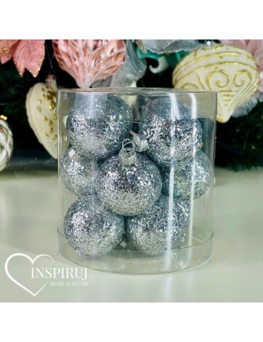 Plastikowe Bombki Srebrne...