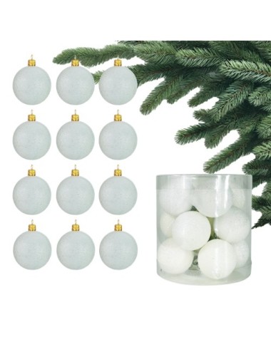 Plastikowe Bombki Białe...