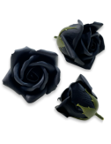 Róża mydlana w kolorze czarnym