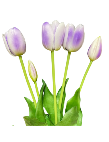 Lawendowe tulipany - Bukiet...