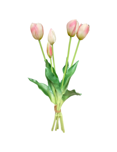 Jasno-różowe tulipany -...
