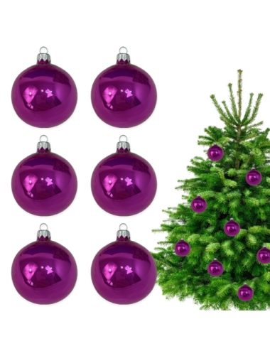 Fuksja szklane bombki w...