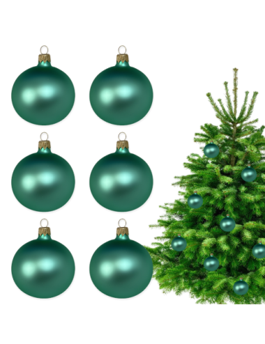 Bombki szklane - Seledynowy...