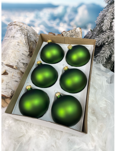 Bombki szklane - Zielony...