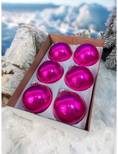 Fuksja szklane bombki w...