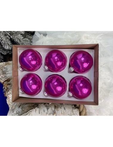 Fuksja szklane bombki w...