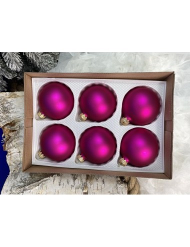 Fuksjowe szklane bombki w...