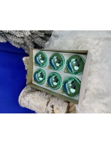 Bombki szklane - Seledynowy...