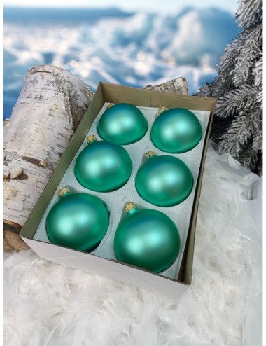 Bombki szklane - Seledynowy...