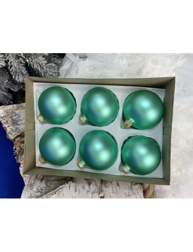 Bombki szklane - Seledynowy...