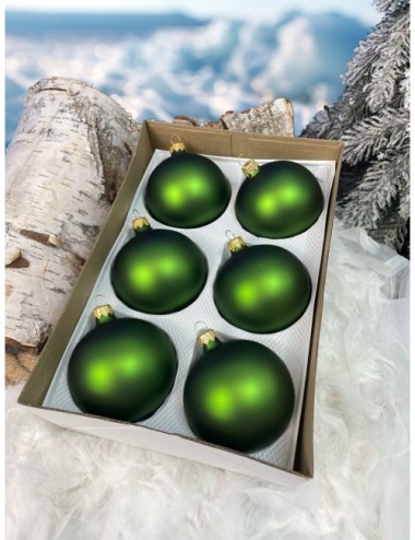 Bombki szklane - Zielony...