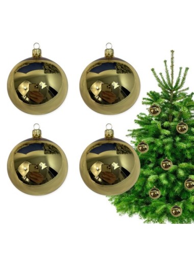 Bombki szklane - Złoty...