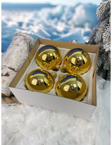Bombki szklane - Złoty...