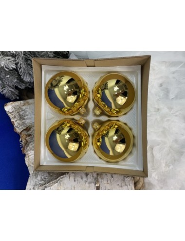 Bombki szklane - Złoty...