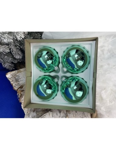 Bombki szklane - Seledynowy...