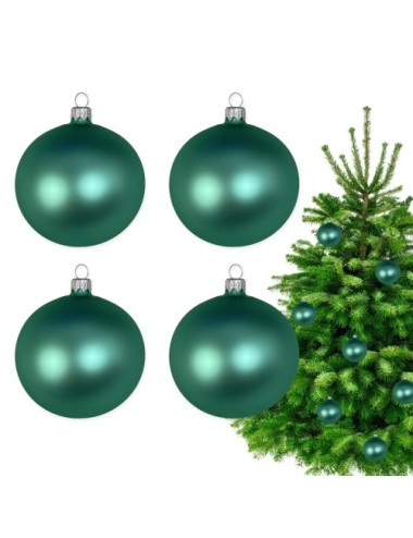 Bombki szklane - Seledynowy...