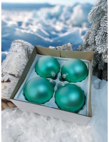 Bombki szklane - Seledynowy...