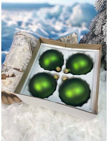Bombki szklane - Zielony...