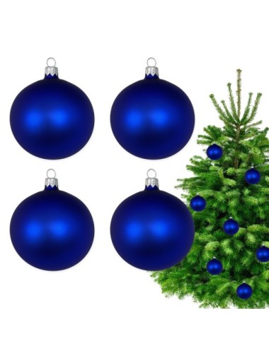 Bombki szklane - Granatowy...