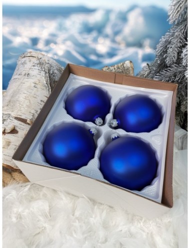 Bombki szklane - Granatowy...