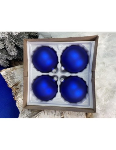 Bombki szklane - Granatowy...