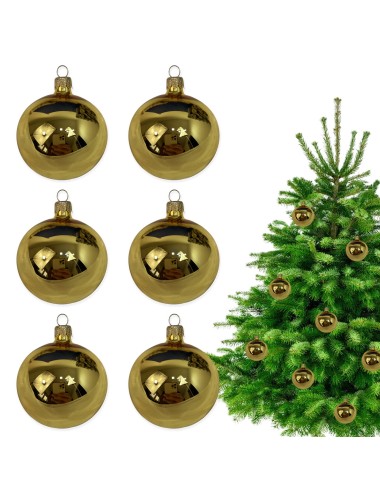 Bombki szklane - Złoty...