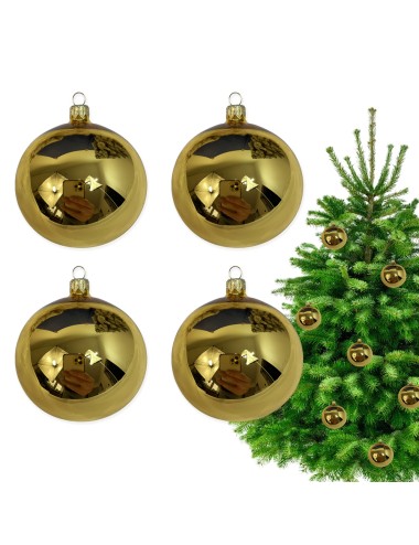 Bombki szklane - Złoty...