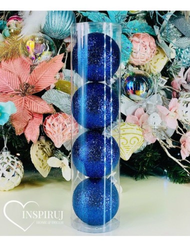 Plastikowe Bombki Granatowe...