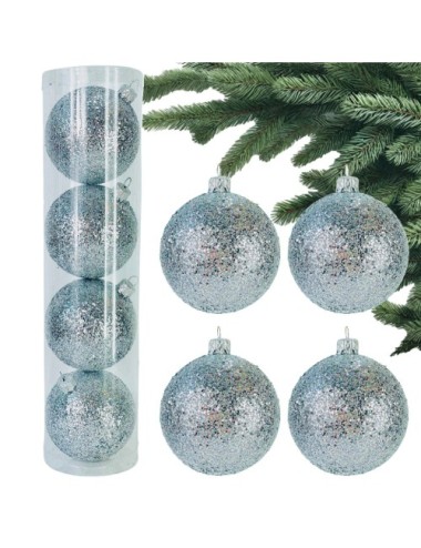 Plastikowe Bombki Srebrne...