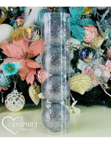 Plastikowe Bombki Srebrne...