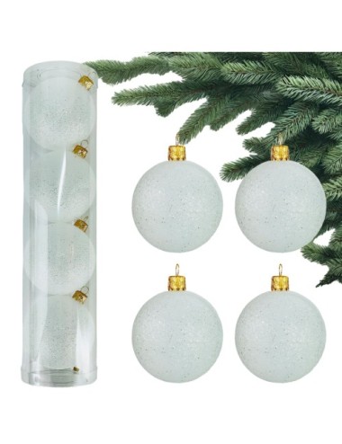 Plastikowe Bombki Białe...