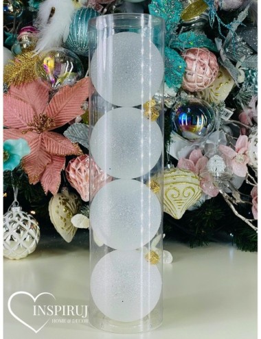 Plastikowe Bombki Białe...