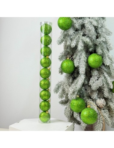 Plastikowe Bombki Limonkowe...