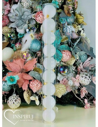 Plastikowe Bombki Białe...