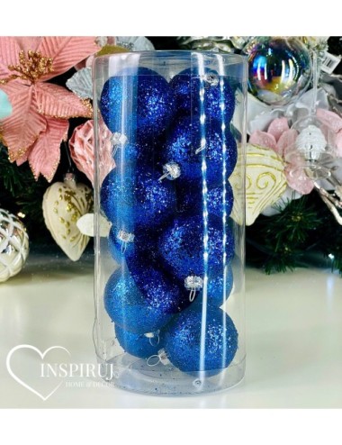 Plastikowe Bombki Granatowe...