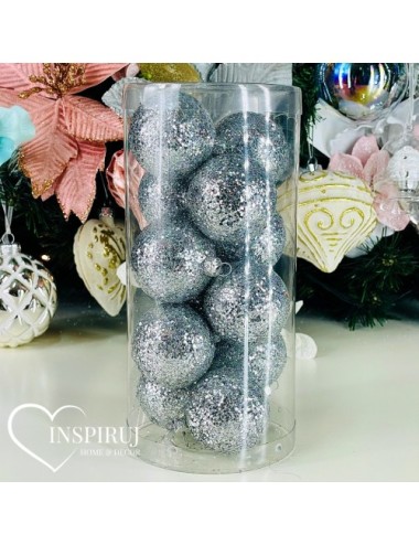 Plastikowe Bombki Srebrne...