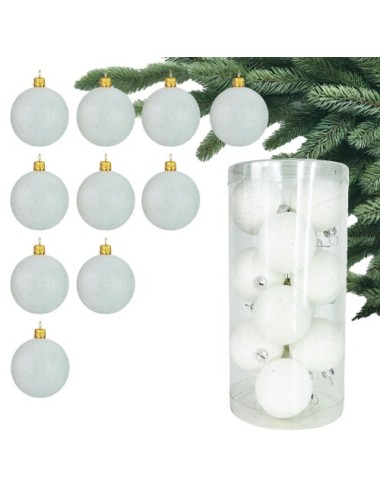 Plastikowe Bombki Białe...